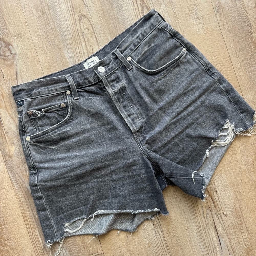 Citizens Of Humanity Black Jean Shorts